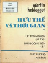 Hữu thể và thời gian / Martin Heidegger; Trần Công Tiến dịch