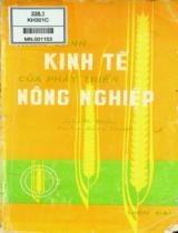 Khía cạnh kinh tế của phát triển nông nghiệp / John W. Mellor