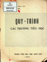 Quy trình các trường Tiểu học