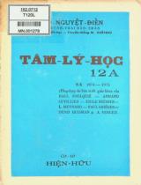 Tâm lý học 12A : Niên khóa 1974-1975 / Biên soạn: Tô Nguyệt Điền, Huỳnh Thái Bảo Trân