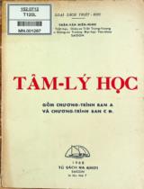 Tâm lý học đệ nhất A,C,D / Trần Văn Hiến Minh