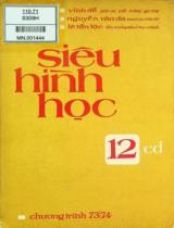 Siêu hình học 12 CD / Vĩnh Đề, Nguyễn Văn Đa, Lê Tấn Lộc