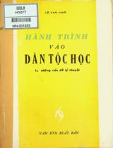 Hành trình vào dân tộc học / Lê Văn Hảo . T.1: Những vấn đề lý thuyết