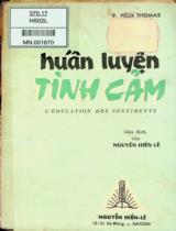 Huấn luyện tình cảm / Pierre Félix Thomas, Nguyễn Hiến Lê lược dịch