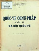 Quốc tế công pháp / Tăng Kim Đông . Q.2: Xã hội Quốc tế