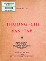 Thượng chi văn tập / Phạm Quỳnh . T.2