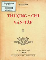 Thượng chi văn tập / Phạm Quỳnh . T.1