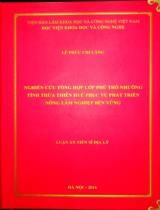 Nghiên cứu tổng hợp lớp phủ thổ nhưỡng tỉnh Thừa Thiên Huế phục vụ phát triển nông lâm nghiệp bền vững : LATS Địa lý: 62.44.02.19 / Lê Phúc Chi Lăng