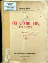 Tài chánh học đại cương / Nghiêm Hằng . Q1: Ngân Sách