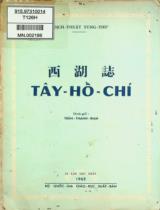 Tây Hồ chí / Trần Thanh Đạm dịch