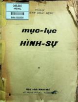 Mục lục Hình sự / Tuần Lý Huỳnh Khắc Dụng