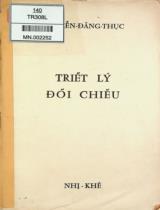 Triết lý đối chiếu / Nguyễn Đăng Thục