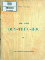 Tìm hiểu duy thức học / Thích Tâm Giác . T.1