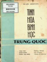 Tinh hoa binh học Trung Quốc : Tài liệu khảo cứu . T.1