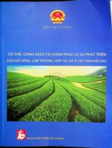 Cơ chế, chính sách tài chính phục vụ sự phát triển của các nông, lâm trường, hợp tác xã ở Việt Nam hiện nay