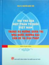 Vai trò của Mặt trận Tổ quốc Việt Nam trong xu hướng quản trị nhà nước đương đại : Vấn đề và giải pháp : Sách chuyên khảo / Nguyễn Quốc Sửu