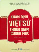Khâm định Việt sử thông giám cương mục / Quốc sử quán triều Nguyễn ; Viện Sử học thẩm định, h.đ . T.7 , Sách dẫn - Sự kiện và tư liệu