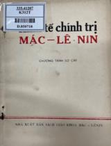 Kinh tế chính trị Mác - Lênin : Chương trình sơ cấp / Thái Ninh