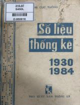 Số liệu thống kê 1930-1984 / Tổng cục thống kê