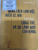 Phong cách làm việc kiểu Lê Nin trong công tác và sự lãnh đạo của Đảng / M.M. Va Xe Rơ