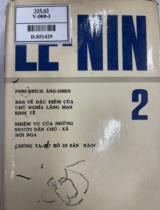 V.I.Lê - Nin toàn tập / V.I.Lê-Nin . T.2 , 1895 - 1897