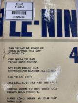 V.I. Lê - Nin toàn tập / V.I.Lê - Nin . T.4 , 1898 - tháng Tư 1901