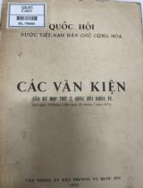 Quốc hội nước Việt Nam dân chủ cộng hoà : Các văn kiện của kỳ họp thứ 2, Quốc hội khoá IV ( từ ngày 19 tháng 3 đến ngày 25 tháng 3 năm 1972)