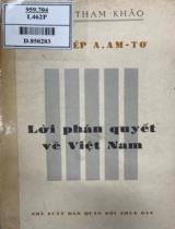 Lời phán quyết về Việt Nam : Tiếng nói của một công dân / Giôdép A. Amtô ; Nguyễn Tấn Cưu dịch