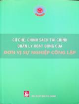 Cơ chế, chính sách tài chính quản lý hoạt động của đơn vị sự nghiệp công lập