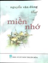 Miền nhớ : Thơ / Nguyễn Văn Dùng