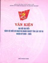 Văn kiện Đại hội Đại biểu Đảng bộ khối cơ quan và doanh nghiệp tỉnh lần thứ VII nhiệm kỳ 2020 - 2025