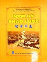 Nam Kỳ khảo lược / Trần Thành Trung sưu tầm, tuyển chọn, giới thiệu . T.3