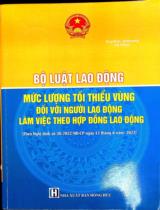 Bộ luật lao động - Mức lương tối thiểu vùng đối với người lao động làm việc theo hợp đồng lao động : Theo Nghị định số 38/2022/NĐ-CP ngày 12 tháng 6 năm 2022 / Hệ thống: Tăng Bình, Ái Phương
