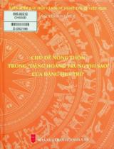 Chủ đề nông thôn trong "Đặng Hoàng Trung thi sao" của Đặng Huy Trứ : Nghiên cứu / Nguyễn Minh Huệ