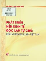 Phát triển nền kinh tế độc lập, tự chủ: Kinh nghiệm của Lào - Việt Nam