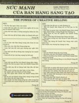 Sức mạnh của bán hàng sáng tạo / Earl Prevette ; Hà Thanh Vân dịch