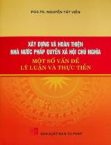 Xây dựng và hoàn thiện nhà nước pháp quyền xã hội chủ nghĩa: Một số vấn đề lý luận và thực tiễn / Nguyễn Tất Viễn